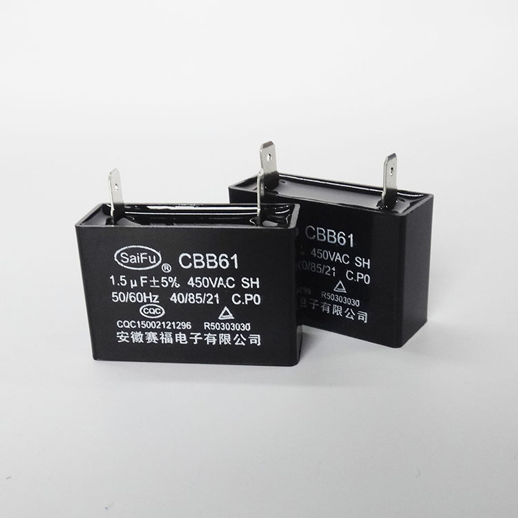 CBB61-450VAC-1.5uF-Solo 2 de certificación de tapar